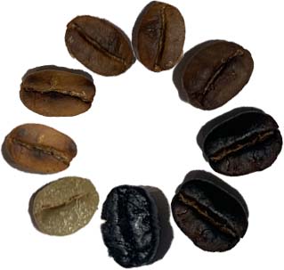 kavrulmuş kahve çeşitleri