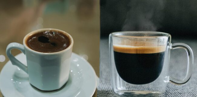 espresso ve Türk kahvesi