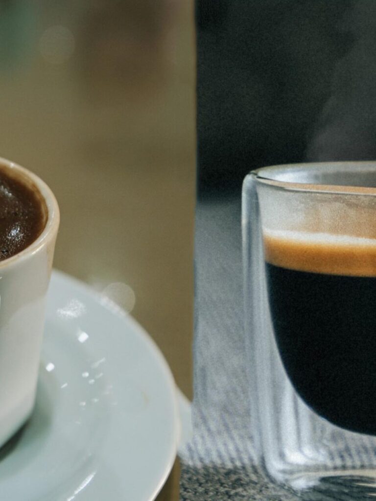 espresso ve Türk kahvesi